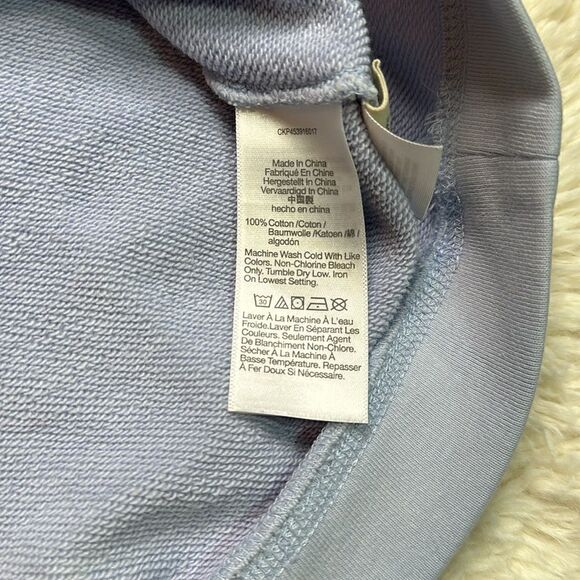 Madewell (re)Sourced Cotten Swing Crewneck in Baby Blue in Size Large - Picture 4 of 9